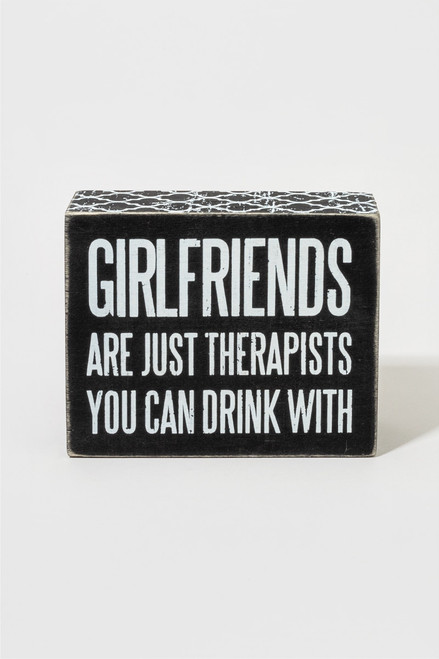 Girlfriends Box Sign