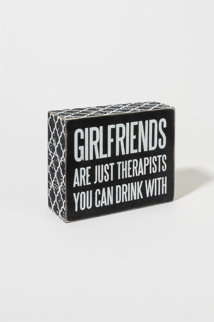 Girlfriends Box Sign