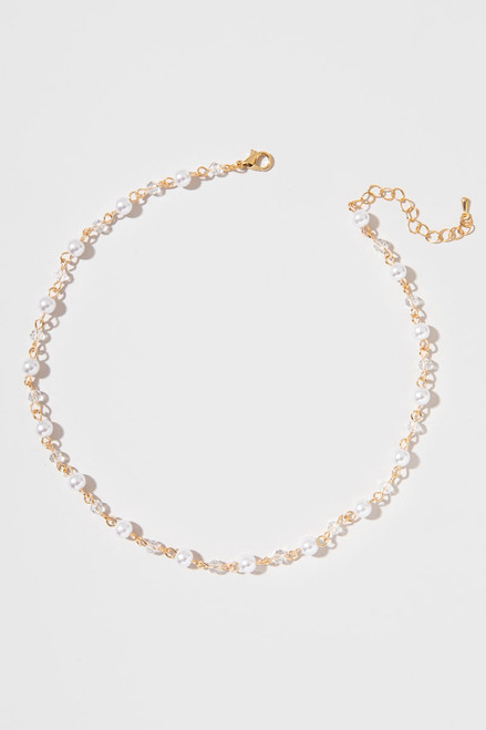 Emily Golden Pearl Necklace