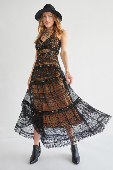 Yara Crochet Maxi Dress