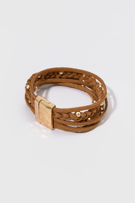 Stella Brown Leather Bracelet