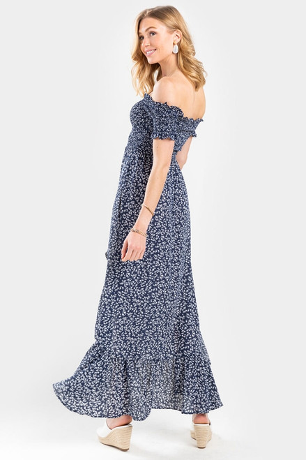 Peri Floral Off The Shoulder Maxi Dress