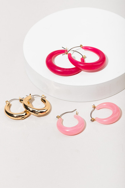 Doris Hoop Earring Set