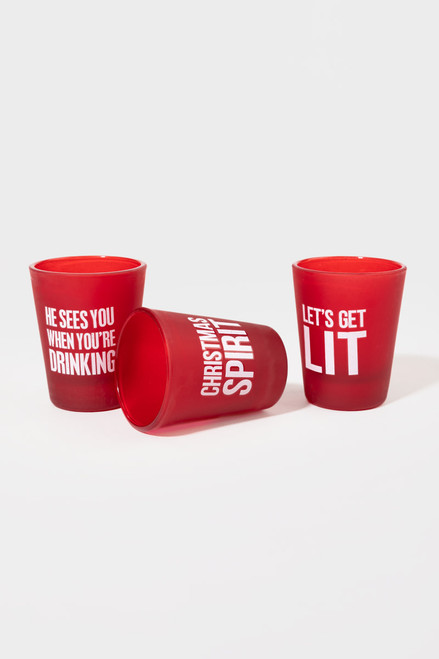 Christmas Shot Glass Set