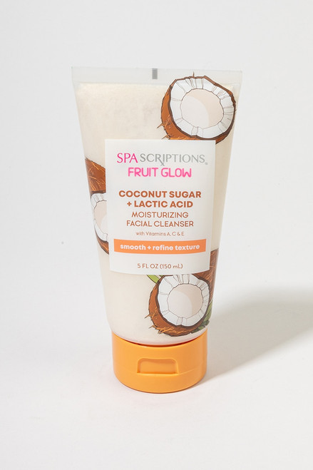 Spascriptions Fruit Glow Coconut Sugar + Lactic Acid Moisturizing Facial Cleanser