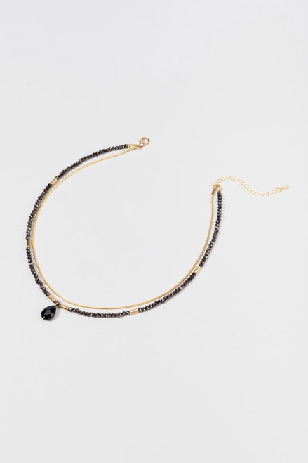 Ophelia Black Snake Chain Necklace