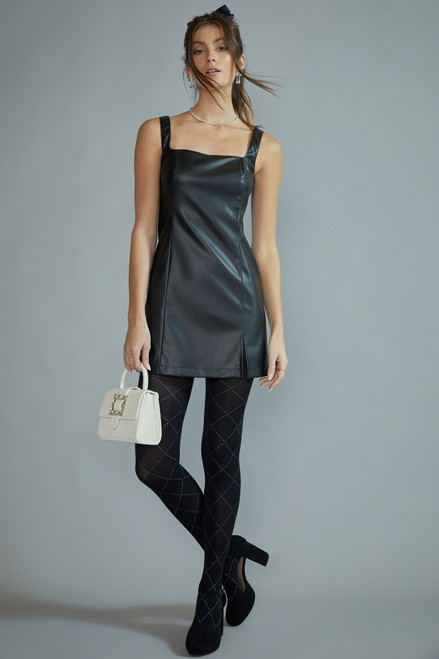 Thea Sleeveless Leather Dress