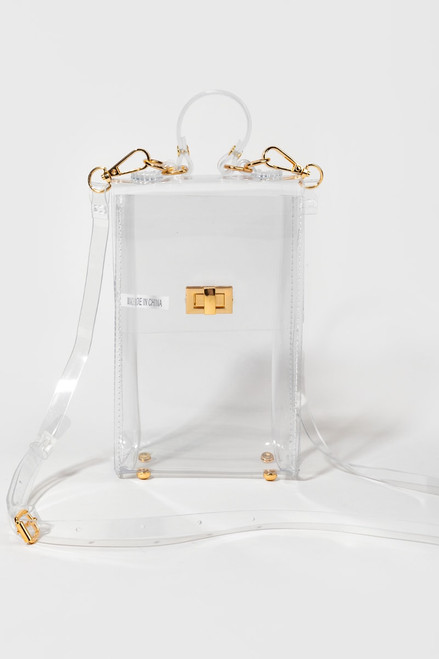 Carol Vertical Clear Handbag