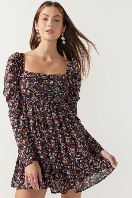 Molly Pleated Floral Dress