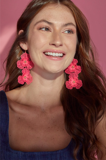 Luxe Flower Chandelier Earrings