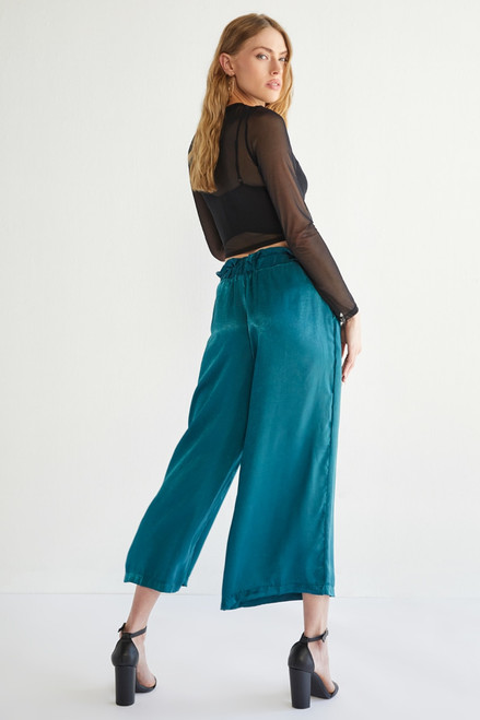 Anna Satin Paperbag Waist Pants