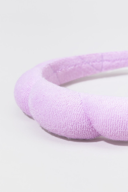 Puffy Spa Headband Lavender
