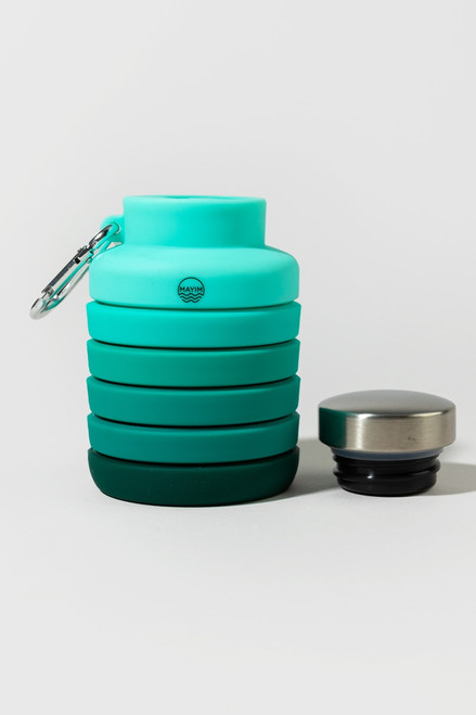 MAYIM Teal Ombre Collapsible Carabiner Bottle