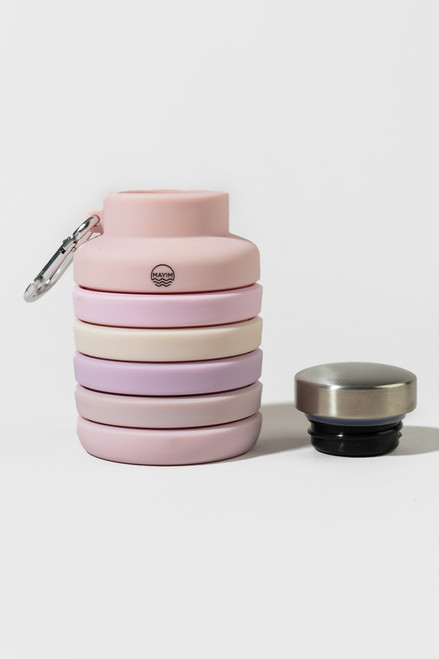 MAYIM Blush Ombre Collapsible Carabiner Bottle