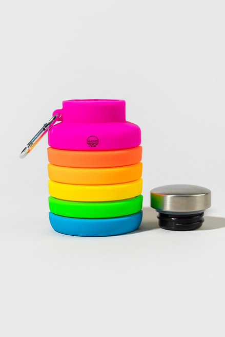 MAYIM Neon Ombre Collapsible Carabiner Bottle