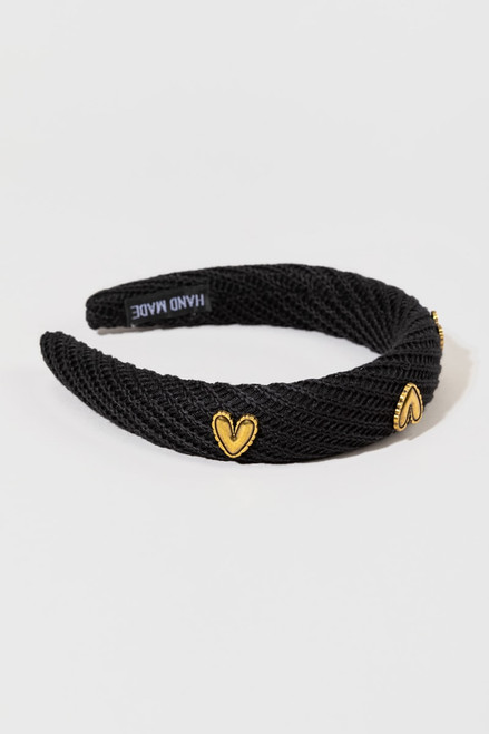 Lorrie Knit Heart Headband