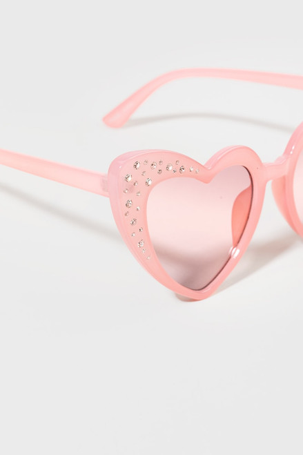 Stella Rhinestone Heart Sunglasses