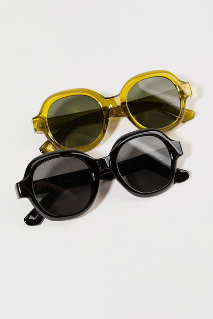 Audrey Round Chunky Sunglasses