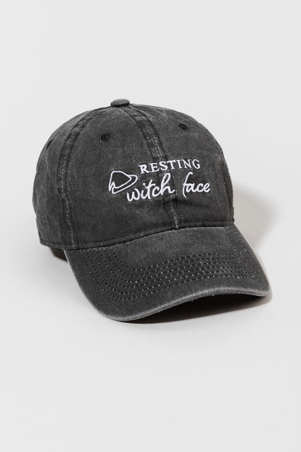 Olivia Resting Witch Face Baseball Hat