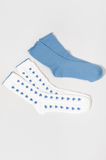Margot Hearts Ruffle Sock Set