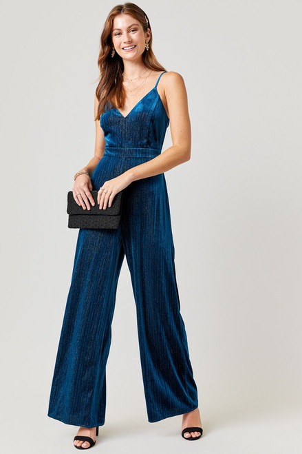 Eloise Shiny Velvet Jumpsuit