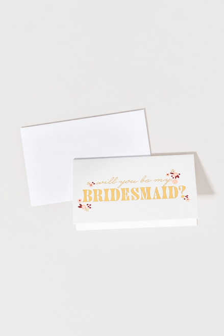 Will You Be My Bridesmaid Card