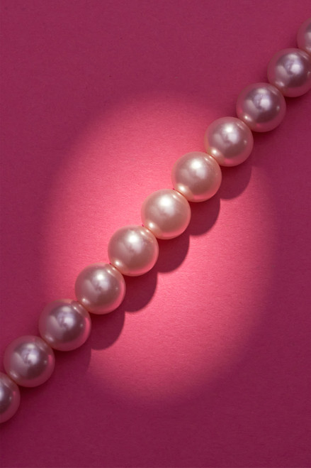 Luxe Large Pink Pearl Necklace