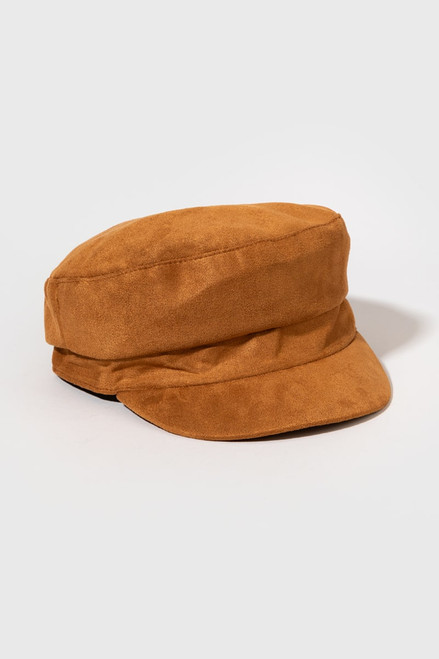 Claudia Suede Cabbie Hat