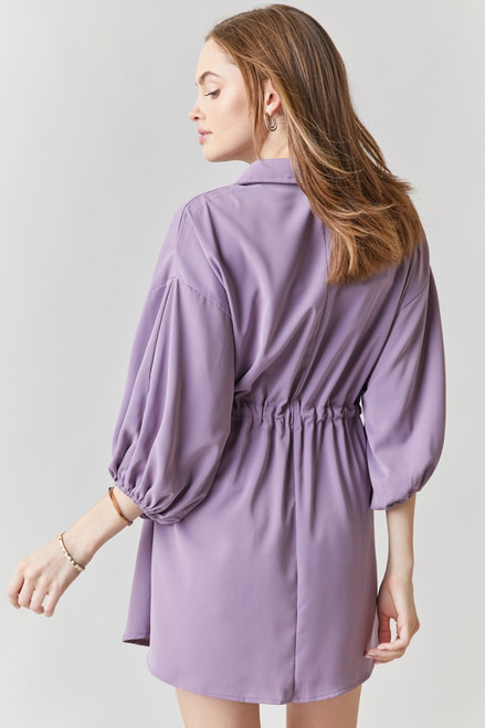 Vienna Cinch Waist Shirt Dress