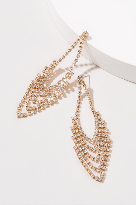 Norah Crystal Cupchain Drop Earrings