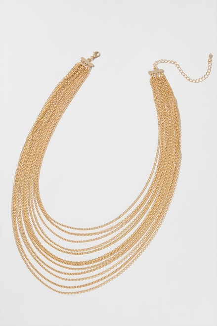 Tawny Multi Layered Dainty Chain Necklace