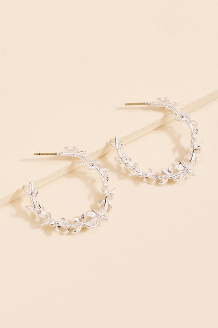 Tiana Twisted Vine Hoop Earrings