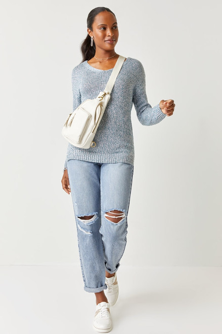 Alice Lace Up Pullover Sweater