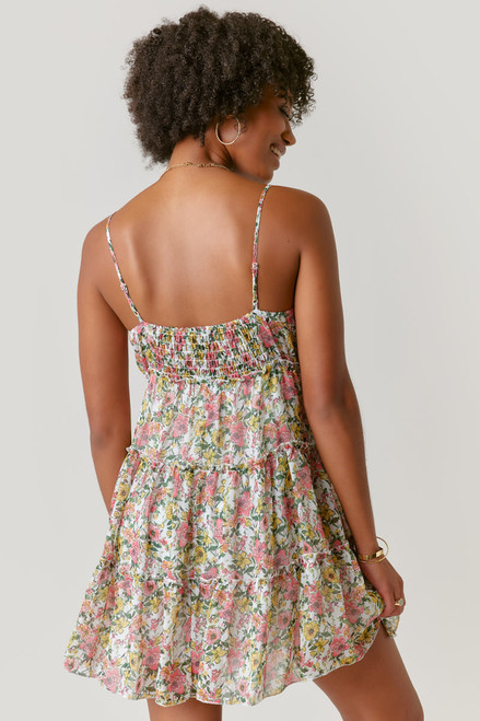 Alice Floral Tiered Mini Dress