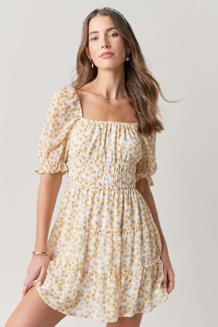 Claire Floral Mini Dress