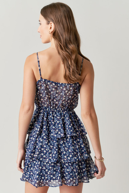 Sophie Floral Tiered Mini Dress