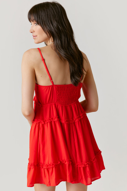 Sara Ruffle Mini Dress