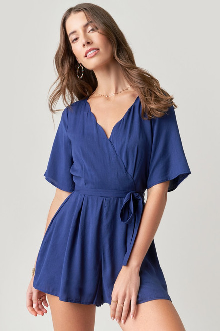 Cora Scalloped Romper