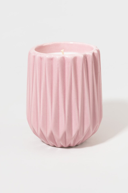 Ceramic Strawberry Brulee Candle 7oz