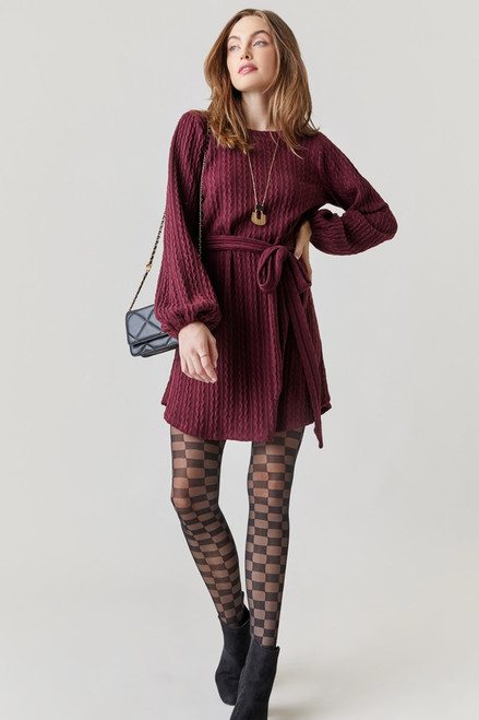 Shelby Textured Sweater Dress