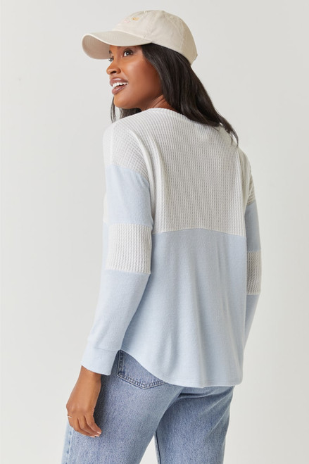 Sloane Long Sleeve Waffle Knit Tee