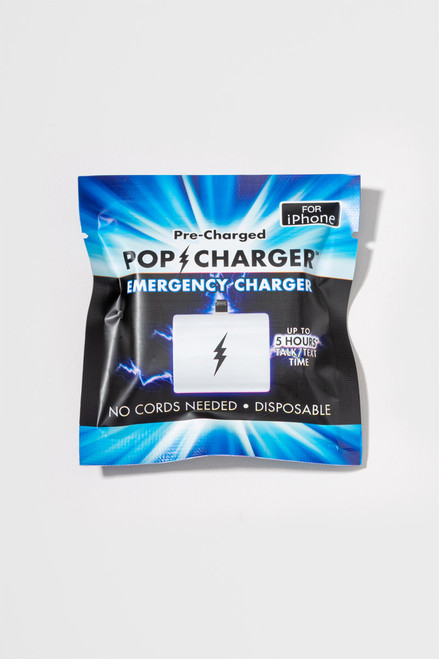 Pop Charger iPhone Pre-Charged Disposable Charger