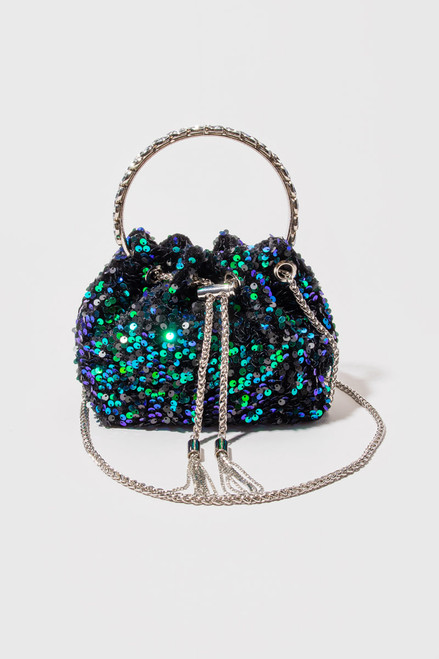 Eleanor Sequin Bucket Bag