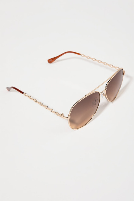 Nina Link Chain Aviator Sunglasses