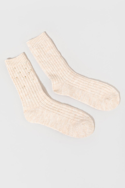 Samariah Pearl Crew Socks