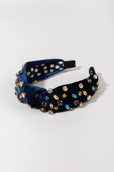 Colette Multi Gem Velvet Headband