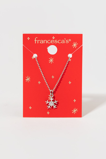 Susan Christmas Snowflake Pendant Necklace