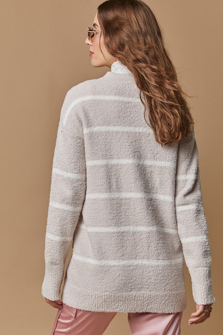 Quinn Stripe Teddy Cardigan