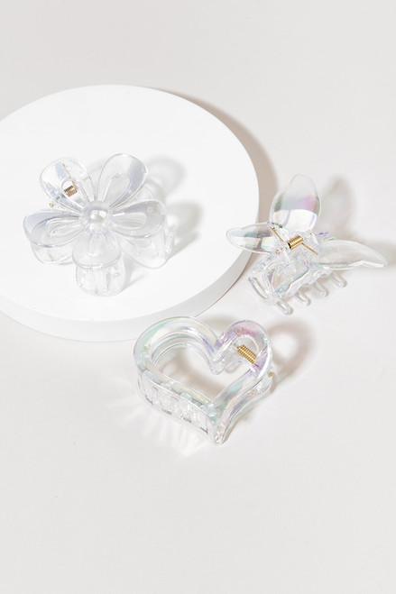 Liliana Clear Claw Clip Set