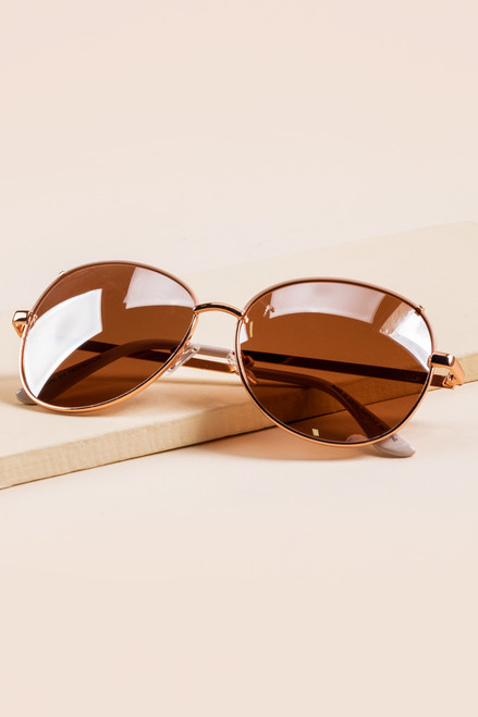 Ophelia Round Metal Sunglasses